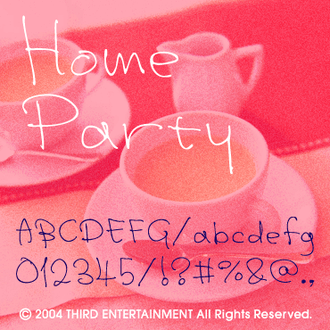 Home Party Alphabet